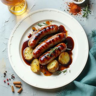 Salsiccia e patate barbecue