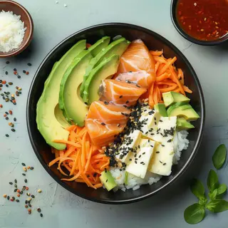 Poke kiko salmone