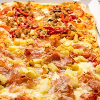 Pizza alla pala 2 gusti 60x40