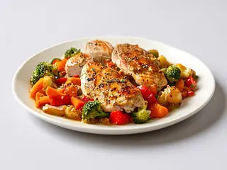 332. Pollo Verdure