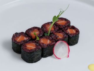 Hosomaki salmone in tempura