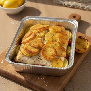 Filetti di spigola con patate