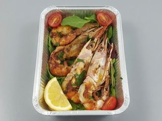 Gamberoni alla Griglia (4-5 pezzi) + Contorno Fresco