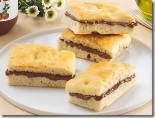 Focaccia con Nutella