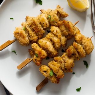 spiedino di pollo fritto