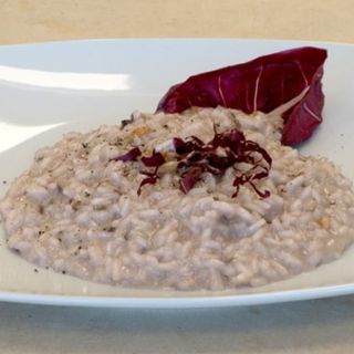 risotto con trevisana barolo e scamorza