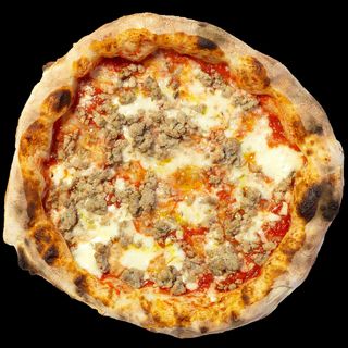 Margherita con salsiccia fresca + fritto + bibita