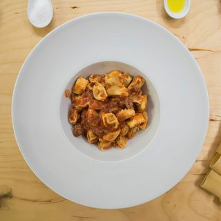 Plin di langa al burro e salvia al ragù rizzelli