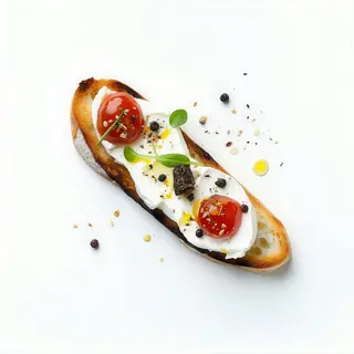 Bruschette burrata e tartufo