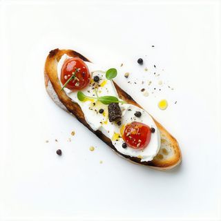 Bruschette burrata e tartufo