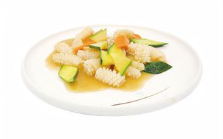 257. Calamari con verdure miste