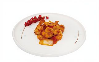 253. Gamberi in salsa piccante