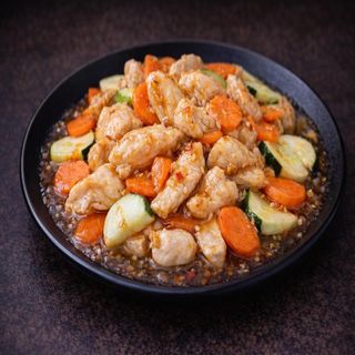 607. Pollo in salsa piccante