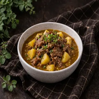 610. Manzo al curry con patate