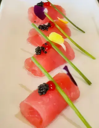 144 Carpaccio tonno - 8 pezzi