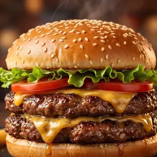 Crispy tower burger