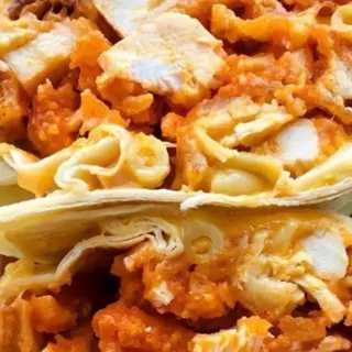Cheesy chicken wrap