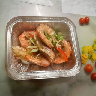 Gamberoni sale e pepe 4pz（椒盐大虾4只）