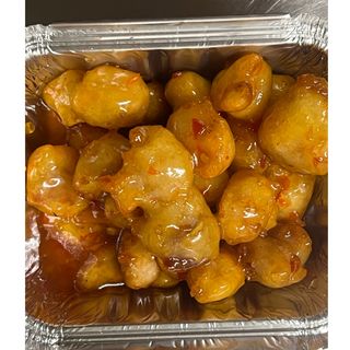 Maiale fritto con salsa agropicante