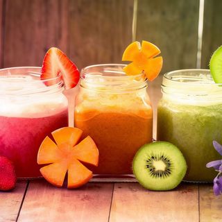 Centrifugato Cherry Split( Fragole-Banana-Papaya-Ciliegie)