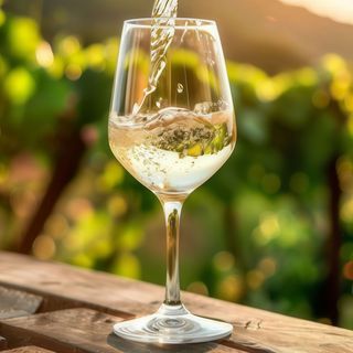 Calice di Vino Bianco Argentino