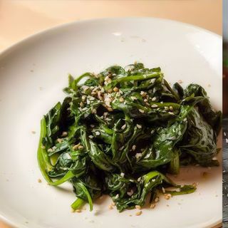 Spinaci ripasatti aglio olio peperoncino