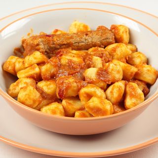 Gnocchi con Trippa alla Romana