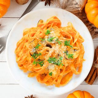Fettuccina Pancetta Zucca e Provola 