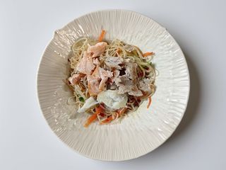 K23. Spaghetti riso salmone