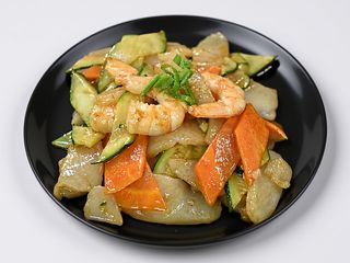 D3 Gamberi con verdure