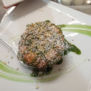 Tortino al pistacchio dal cuore fondente