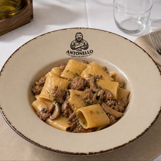 Paccheri porcini e speck