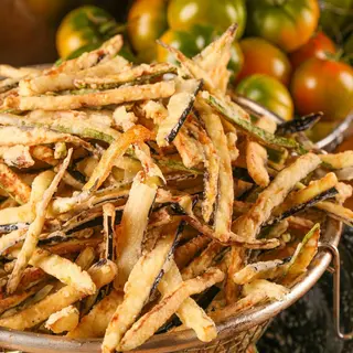 Verdure fresche pastellate