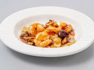 270. Gamberetti funghi e bambu
