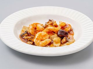 270. Gamberetti funghi e bambu