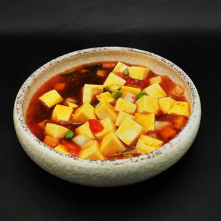 Doufu con salsa piccante