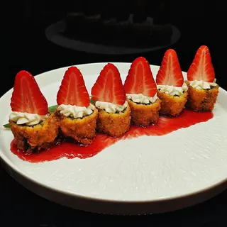 Hosomaki fritto con fragola
