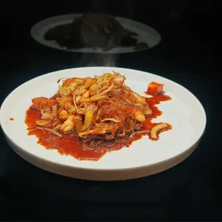 38c. Spaghetti di soia frutti di mare