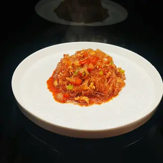 39c. Spaghetti di soia con carne piccante