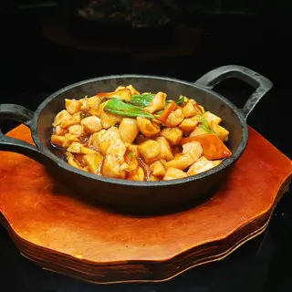55c. Pollo con zenzero piastra