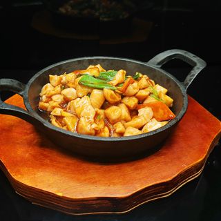 55c. Pollo con zenzero piastra