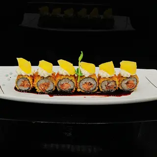 28a. Hosomaki con ananas fritto teriyaki