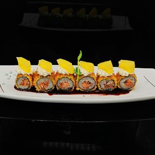 28a. Hosomaki con ananas fritto teriyaki
