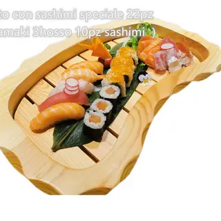 107. Sushimisto con sashimi speciale - 22 pezzi