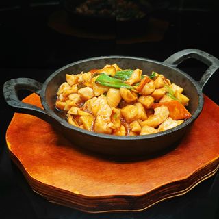 55c. Pollo con zenzero piastra