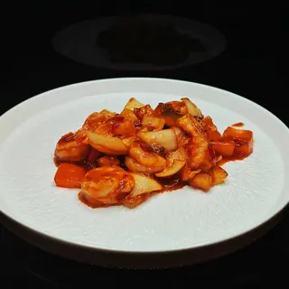 65c. Gamberi in salsa piccante