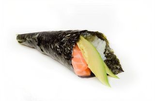 Temaki salmone, avocado e Philadelphia
