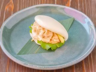 Pork bao - servito con chips