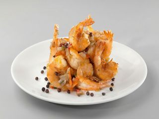 Gamberi con sale e pepe