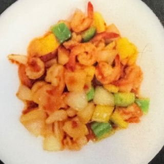 110. Gamberi in salsa piccante